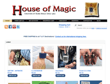 Tablet Screenshot of houseofmagic.com